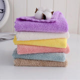 25*25cm Square Towels Coral Velvet Super Absorbent  Face/Hand Cleaning Towel Household Washcloth Home Textile