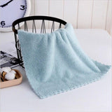 25*25cm Square Towels Coral Velvet Super Absorbent  Face/Hand Cleaning Towel Household Washcloth Home Textile