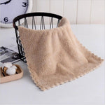 25*25cm Square Towels Coral Velvet Super Absorbent  Face/Hand Cleaning Towel Household Washcloth Home Textile