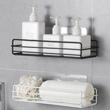 Bathroom shelf Corner Storage Rack Organizer Shower Wall Shelf Adhesive No Drilling Iron Kitchen Bathroom Shelve