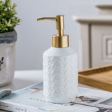 Ceramic Liquid Soap Dispensers 250ml~380ml Emulsion Bottles Latex Bottles Bathroom Accessories Bathroom Set Set Gift