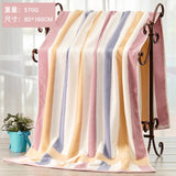 Striped Cotton Bath Towels Large Thick Soft Quick Drying Absorbent Adult Bath Towels Couples Luxury Hotel Bath Towels New MM60YJ