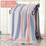 Striped Cotton Bath Towels Large Thick Soft Quick Drying Absorbent Adult Bath Towels Couples Luxury Hotel Bath Towels New MM60YJ