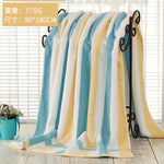 Striped Cotton Bath Towels Large Thick Soft Quick Drying Absorbent Adult Bath Towels Couples Luxury Hotel Bath Towels New MM60YJ