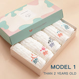 5PCS 100% Cotton Newborn Baby Towels Baby Feeding Towel  Children Small Handkerchief Gauze s Nursing