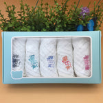 5pcs/Lot Baby Towel Newborn Bibs Muslin Gauze Towels Handkerchief For Kids Feeding Burp Cloth Scarf Face Washcloth Wash Stuff