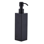 200ml Wall Mounted Shower Bottle Pump Stainless Steel Shampoo Dispenser Black