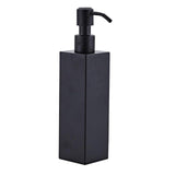 200ml Wall Mounted Shower Bottle Pump Stainless Steel Shampoo Dispenser Black